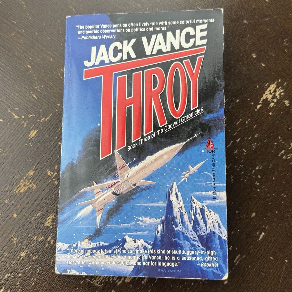 Jack Vance Throy Book 3 Cadwal Chronicles 1st MMPB 1994 First Mass Marketing